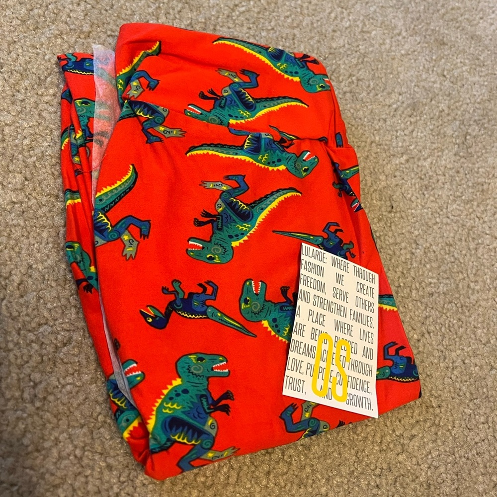 Lularoe one size dinosaur leggings
